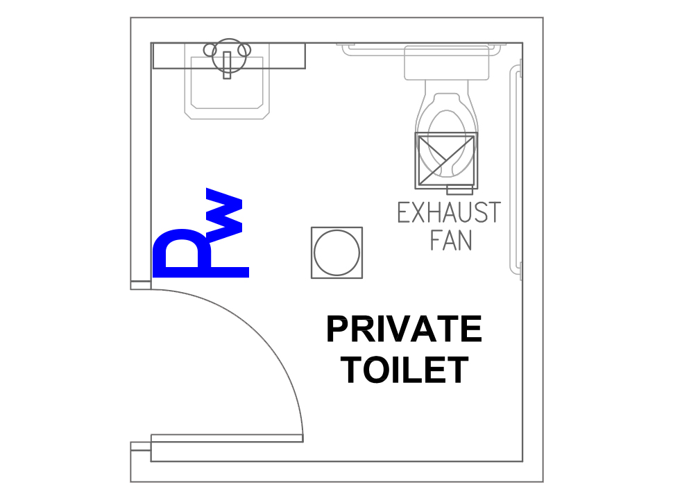 image of Private Restroom wired layout